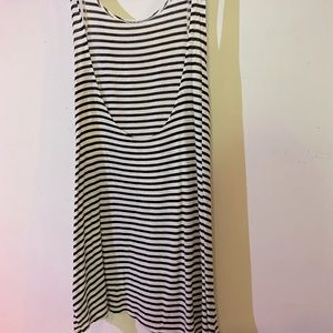Black and White Striped Tank